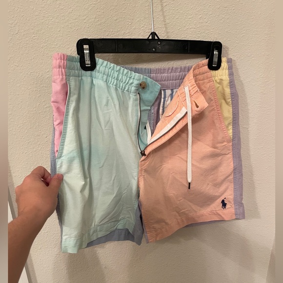 Polo Ralph Lauren Men's 6-Inch Polo Prepster Short Oxford Shorts Colorblock 30" - Picture 6 of 9